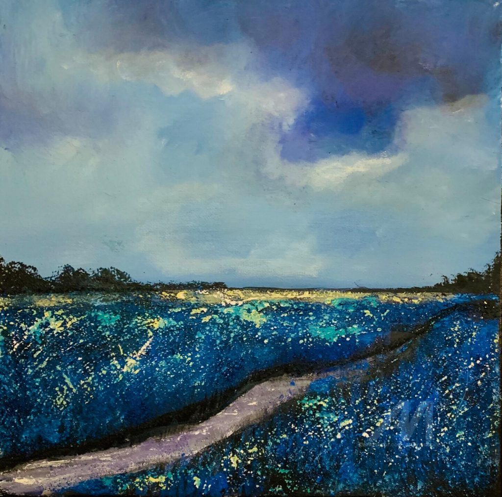 Blue field