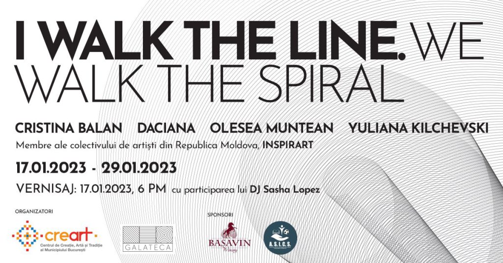I walk the line.We walk the spiral Bucuresti, Roumanie