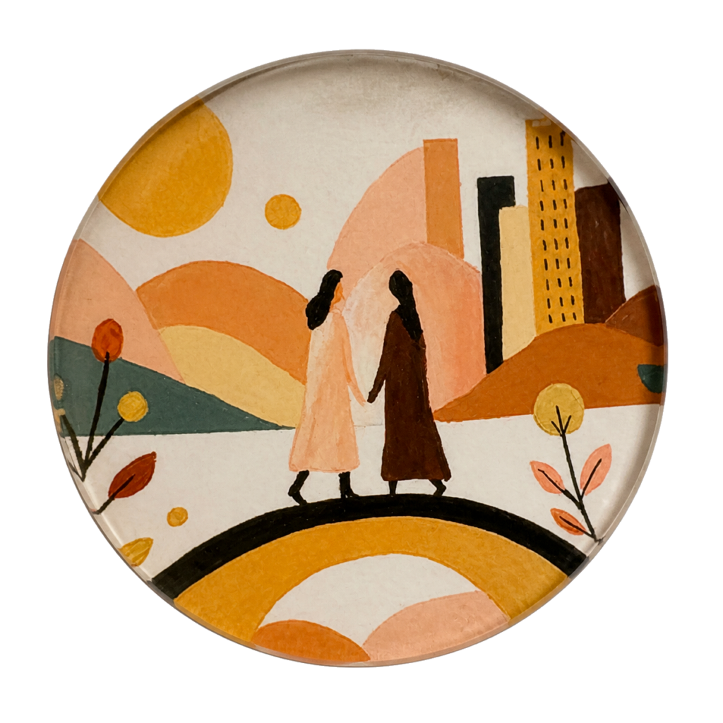 Bridge of solidarity magnet