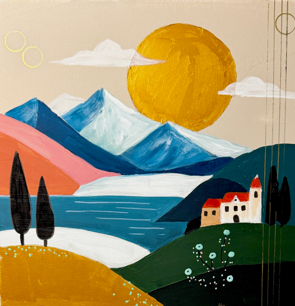 Elysium — acrylic painting by Daciana Androne, Rémanence collection