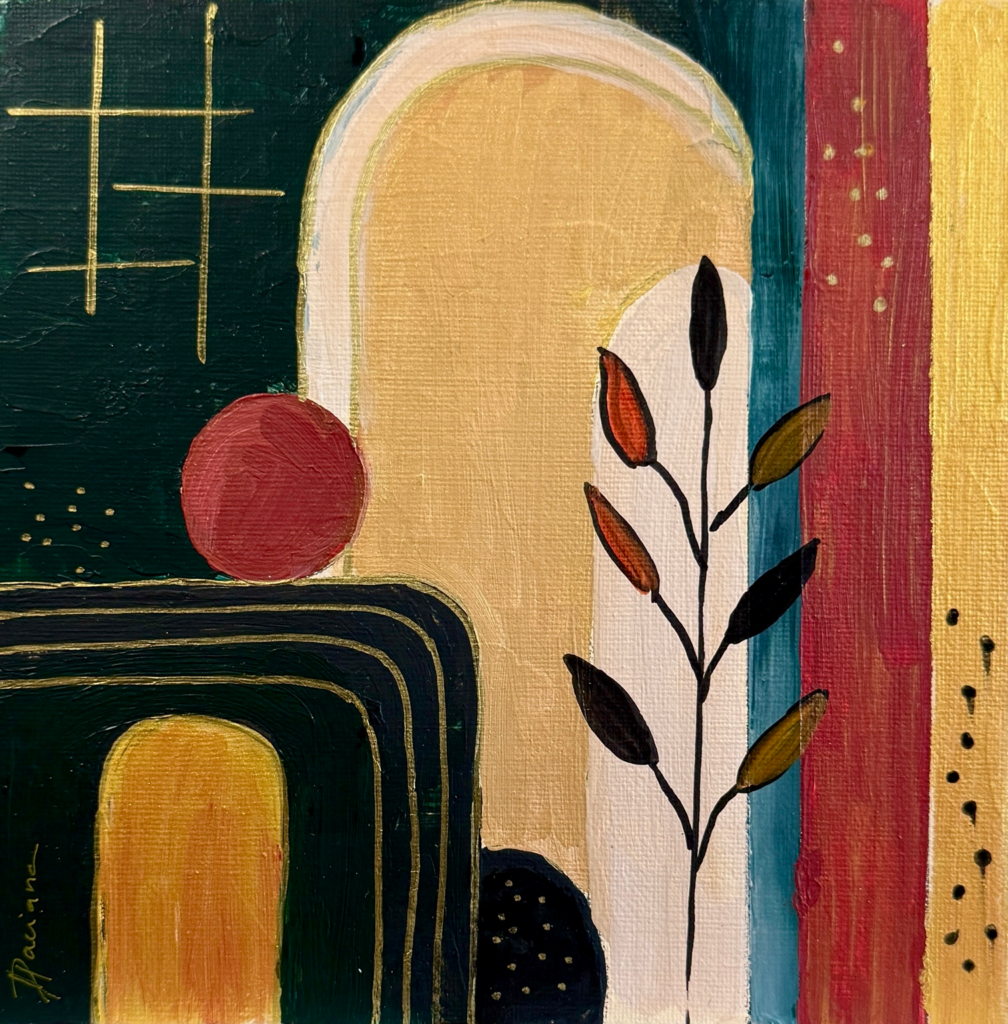 Threshold — acrylic painting by Daciana Androne, Rémanence collection