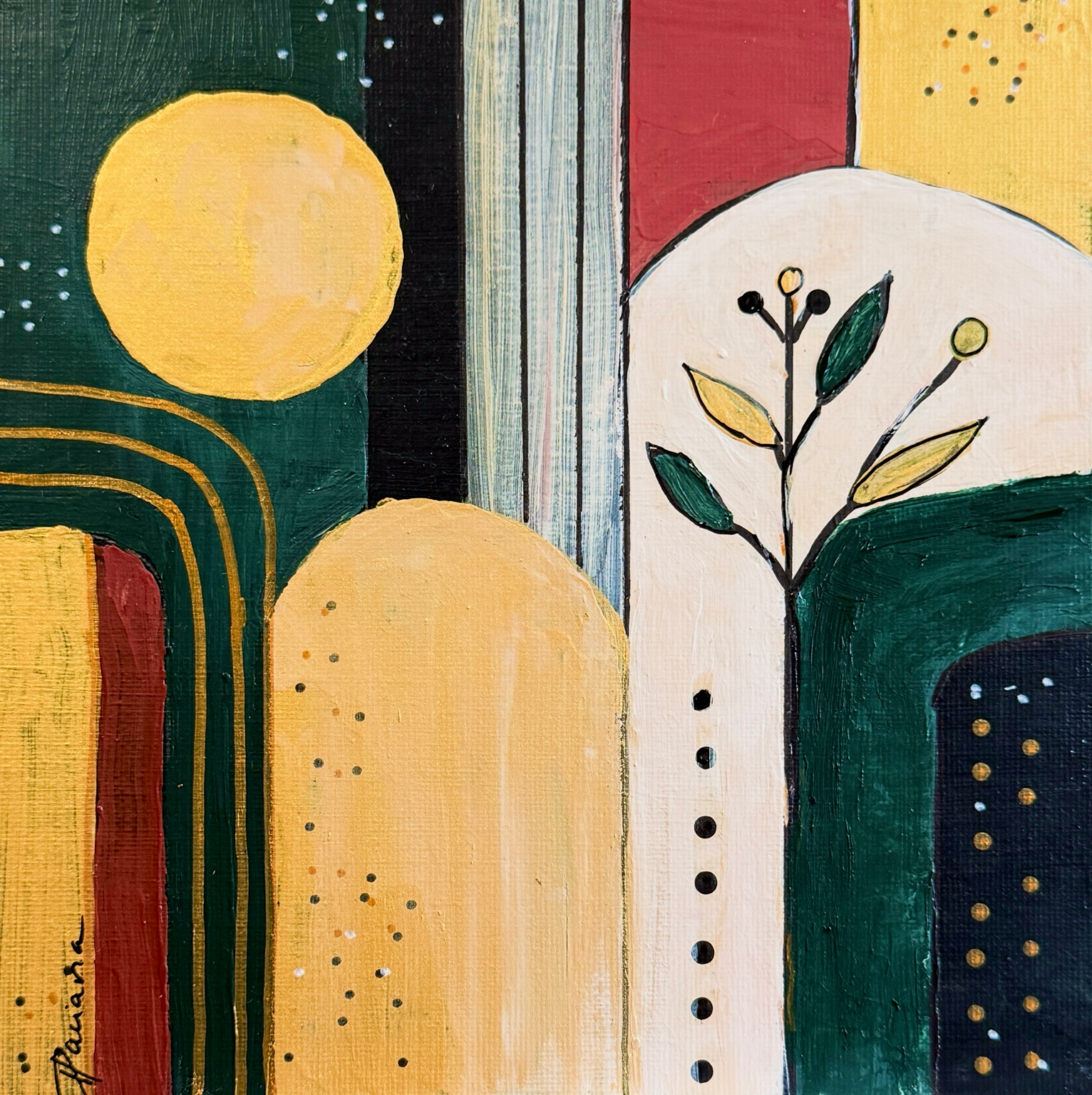 Essence — acrylic painting by Daciana Androne, Rémanence collection