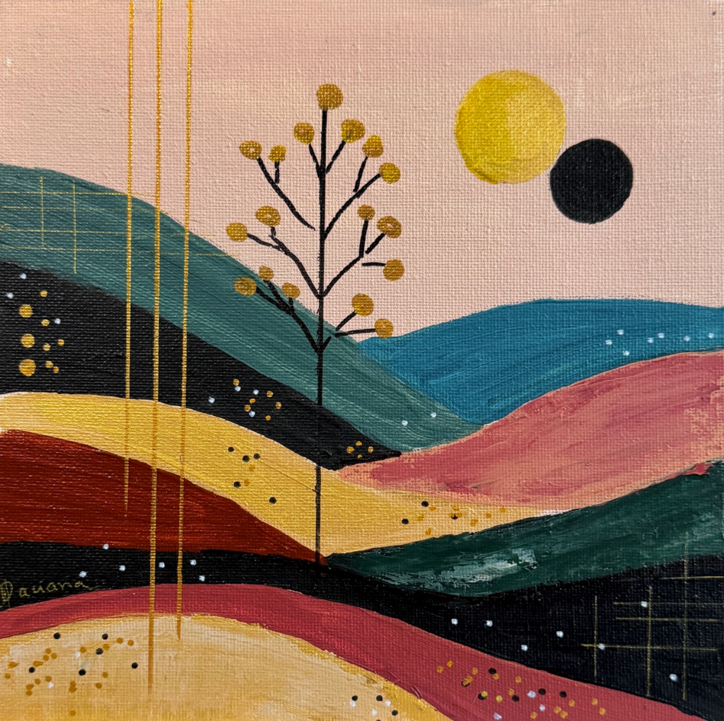 Flourish — acrylic painting by Daciana Androne, Rémanence collection